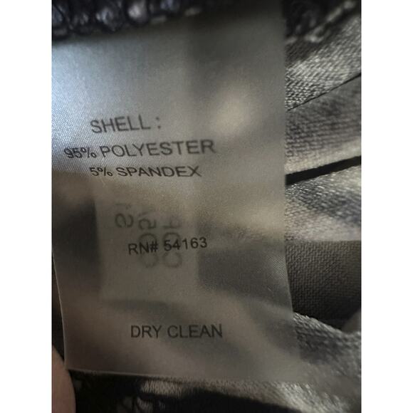 NWT Calvin Klein Zebra Animal Print Jumpsuit Drawstring Sleeveless Size 6 - Picture 11 of 14